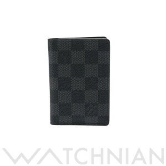 Louis Vuitton Pochette Organizer Black Damier Black Case Graphite - Picture 1 of 9